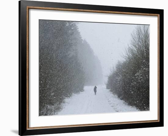 Winter Landscape, Near Villingen-Schwenningen, Black Forest, Baden-Wurttemberg, Germany, Europe-Jochen Schlenker-Framed Photographic Print