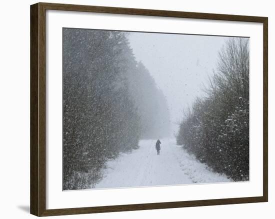 Winter Landscape, Near Villingen-Schwenningen, Black Forest, Baden-Wurttemberg, Germany, Europe-Jochen Schlenker-Framed Photographic Print