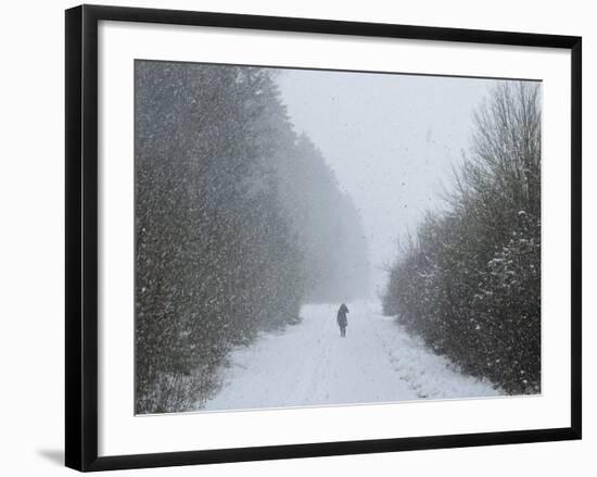 Winter Landscape, Near Villingen-Schwenningen, Black Forest, Baden-Wurttemberg, Germany, Europe-Jochen Schlenker-Framed Photographic Print