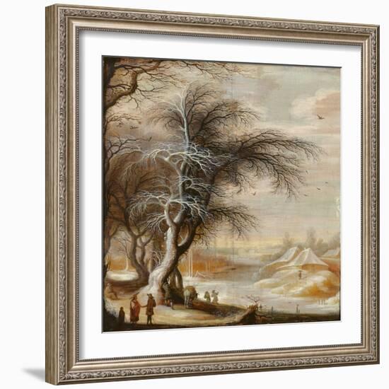 Winter Landscape (Oil on Canvas)-Gysbrecht Lytens or Leytens-Framed Giclee Print