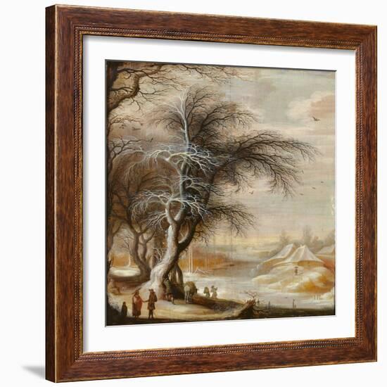 Winter Landscape (Oil on Canvas)-Gysbrecht Lytens or Leytens-Framed Giclee Print