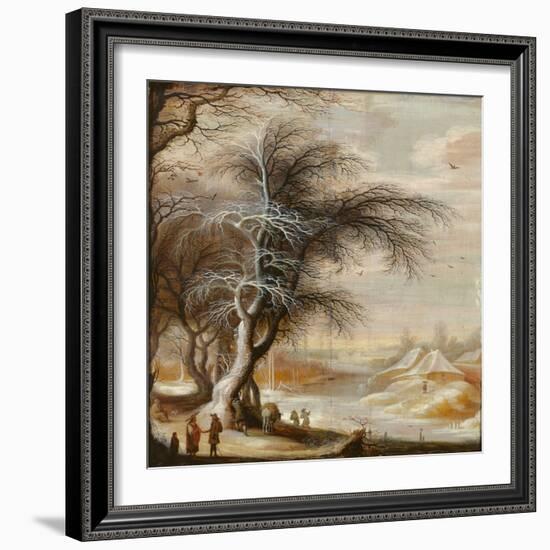 Winter Landscape (Oil on Canvas)-Gysbrecht Lytens or Leytens-Framed Giclee Print