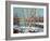 Winter Landscape On The Bank Of The River-balaikin2009-Framed Art Print