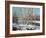 Winter Landscape On The Bank Of The River-balaikin2009-Framed Art Print