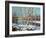 Winter Landscape On The Bank Of The River-balaikin2009-Framed Art Print