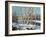 Winter Landscape On The Bank Of The River-balaikin2009-Framed Art Print