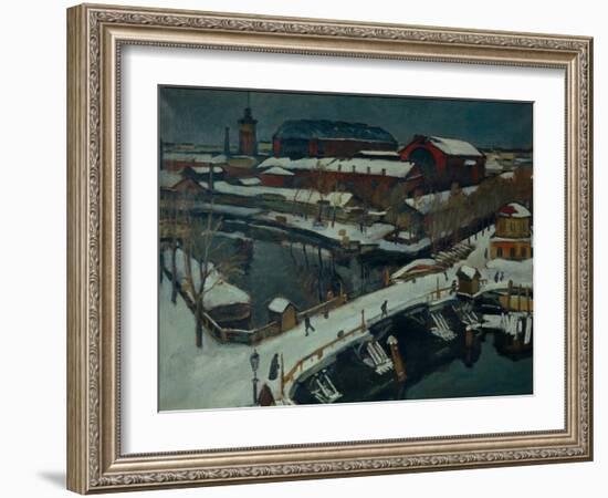 Winter Landscape, Petrograd, 1920-Osip Emmanuilovich Braz-Framed Giclee Print