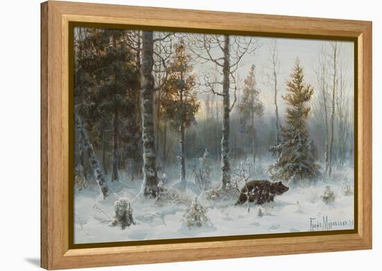 Winter Landscape with Bear, 1907-Count Vladimir Leonidovich Muravyov-Framed Premier Image Canvas