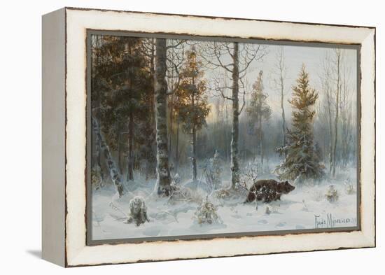 Winter Landscape with Bear, 1907-Count Vladimir Leonidovich Muravyov-Framed Premier Image Canvas