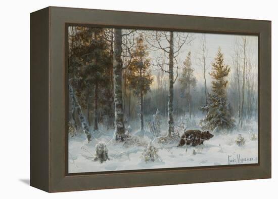 Winter Landscape with Bear, 1907-Count Vladimir Leonidovich Muravyov-Framed Premier Image Canvas