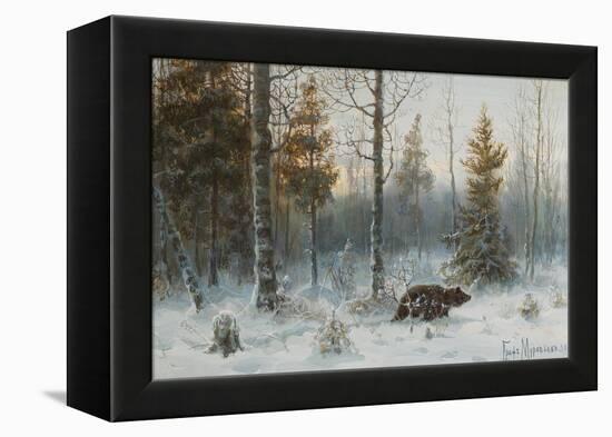 Winter Landscape with Bear, 1907-Count Vladimir Leonidovich Muravyov-Framed Premier Image Canvas