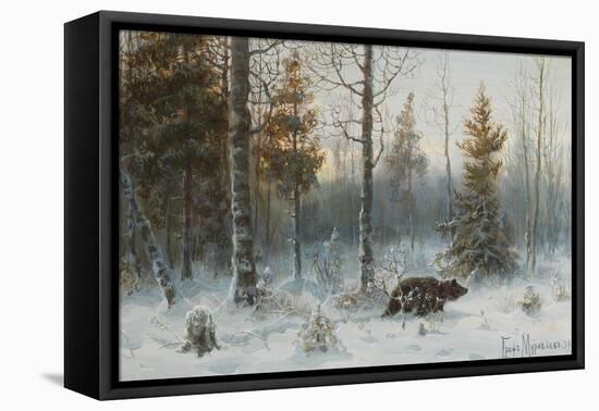 Winter Landscape with Bear, 1907-Count Vladimir Leonidovich Muravyov-Framed Premier Image Canvas