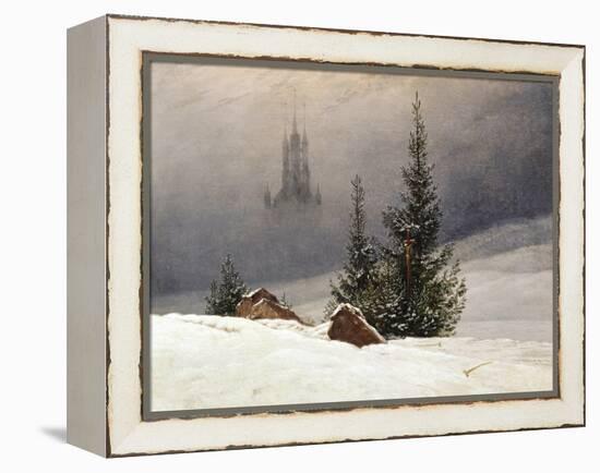 Winter Landscape with Church, 1811-Caspar David Friedrich-Framed Premier Image Canvas