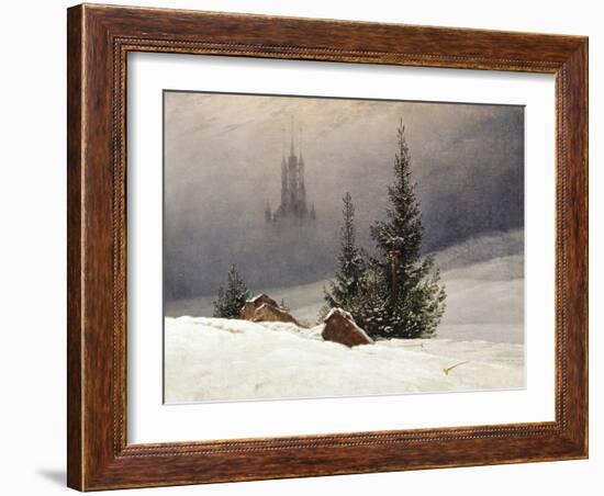 Winter Landscape with Church, 1811-Caspar David Friedrich-Framed Giclee Print