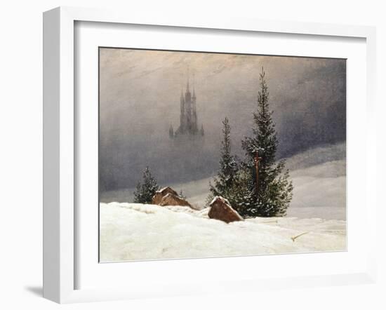 Winter Landscape with Church, 1811-Caspar David Friedrich-Framed Giclee Print