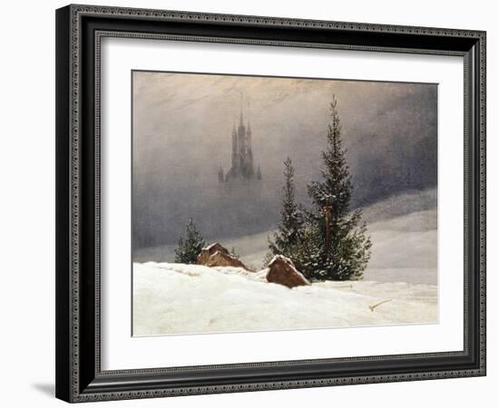 Winter Landscape with Church, 1811-Caspar David Friedrich-Framed Giclee Print