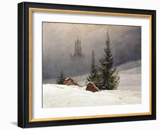 Winter Landscape with Church, 1811-Caspar David Friedrich-Framed Giclee Print