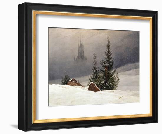 Winter Landscape with Church, 1811-Caspar David Friedrich-Framed Giclee Print