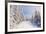 Winter Landscape with Snow Drifts and a Footpath in a Mountain Forest. Forest after a Snow Storm-Kotenko-Framed Photographic Print
