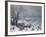 Winter Landscape with Snowfall Near Antwerp-Lucas van Valckenborch-Framed Giclee Print