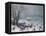 Winter Landscape with Snowfall Near Antwerp-Lucas van Valckenborch-Framed Premier Image Canvas