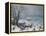 Winter Landscape with Snowfall Near Antwerp-Lucas van Valckenborch-Framed Premier Image Canvas