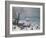 Winter Landscape with Snowfall Near Antwerp-Lucas van Valckenborch-Framed Giclee Print