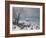 Winter Landscape with Snowfall Near Antwerp-Lucas van Valckenborch-Framed Giclee Print