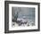 Winter Landscape with Snowfall Near Antwerp-Lucas van Valckenborch-Framed Giclee Print