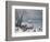 Winter Landscape with Snowfall Near Antwerp-Lucas van Valckenborch-Framed Giclee Print