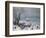 Winter Landscape with Snowfall Near Antwerp-Lucas van Valckenborch-Framed Giclee Print