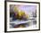 Winter Landscape With The Wood River-balaikin2009-Framed Art Print