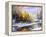 Winter Landscape With The Wood River-balaikin2009-Framed Stretched Canvas