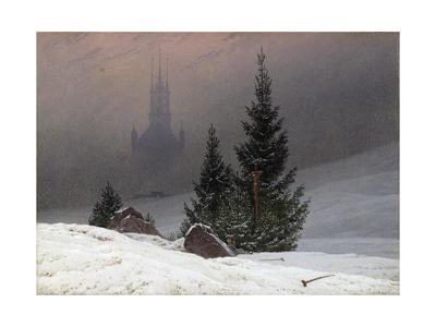 Winter Landscape Giclee Print Caspar David Friedrich Art Com