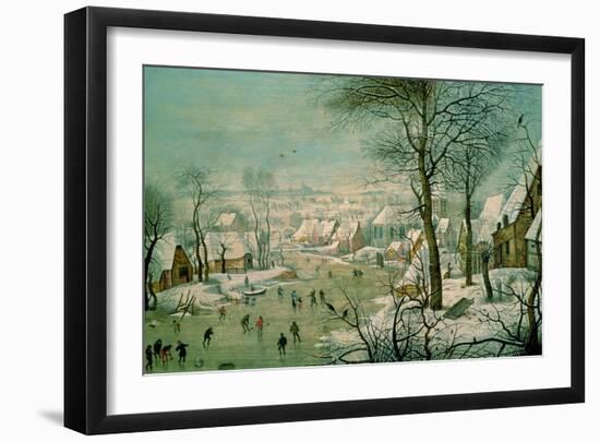 Winter Landscape-Pieter Brueghel the Younger-Framed Giclee Print