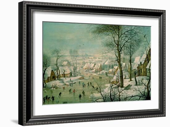 Winter Landscape-Pieter Brueghel the Younger-Framed Giclee Print