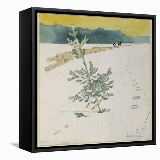 Winter Landscape-Carl Larsson-Framed Premier Image Canvas