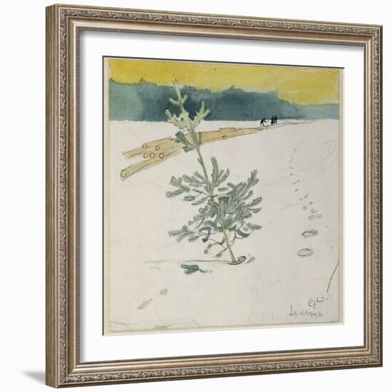 Winter Landscape-Carl Larsson-Framed Giclee Print