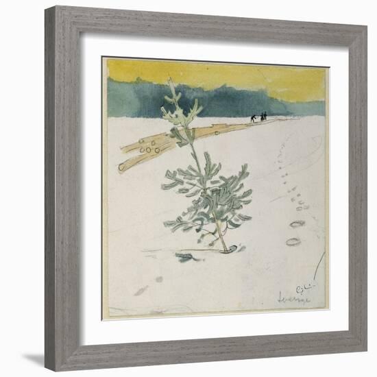 Winter Landscape-Carl Larsson-Framed Giclee Print