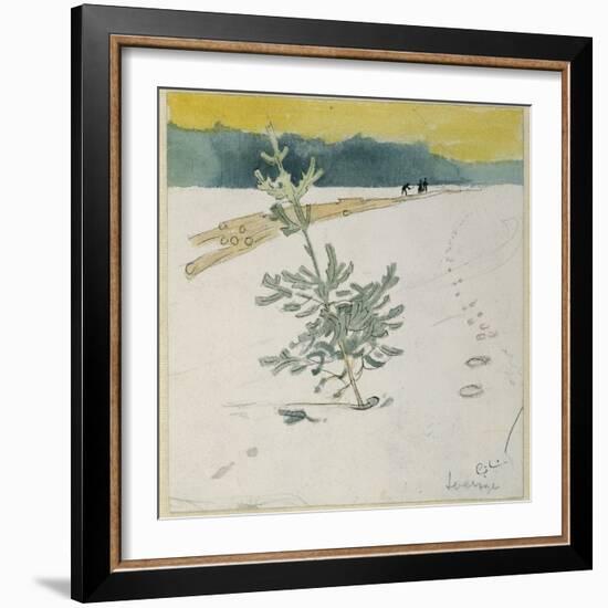 Winter Landscape-Carl Larsson-Framed Giclee Print