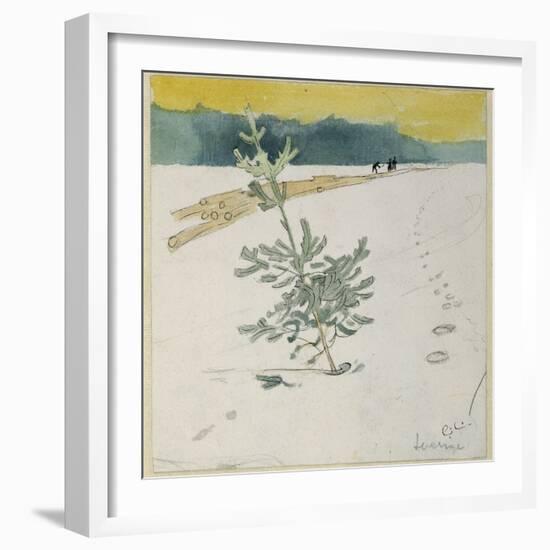 Winter Landscape-Carl Larsson-Framed Giclee Print