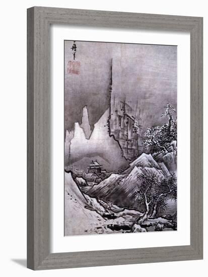 Winter Landscape-Toyo Sesshu-Framed Giclee Print