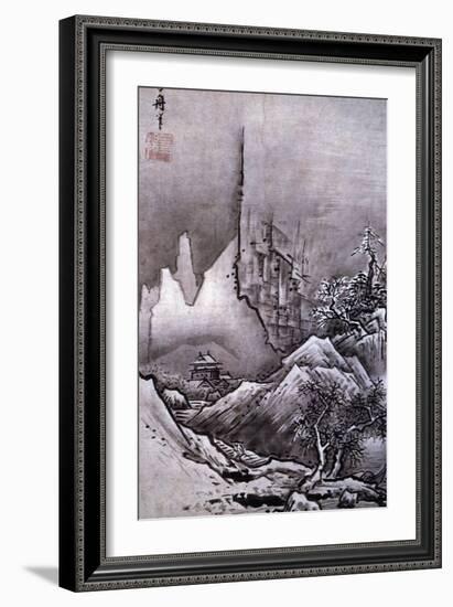 Winter Landscape-Toyo Sesshu-Framed Giclee Print