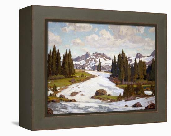 Winter Landscape-William Wendt-Framed Stretched Canvas