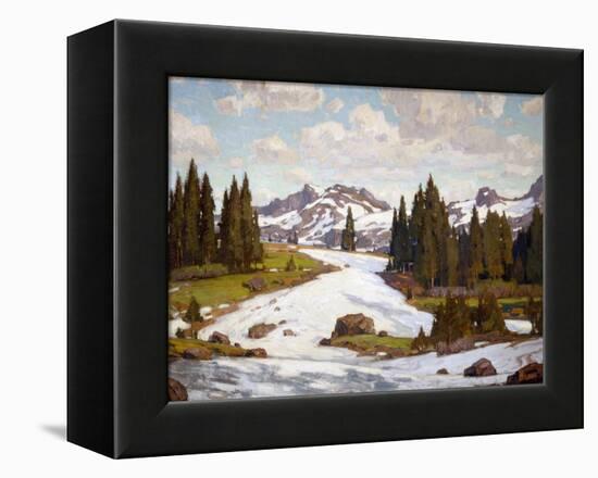 Winter Landscape-William Wendt-Framed Stretched Canvas