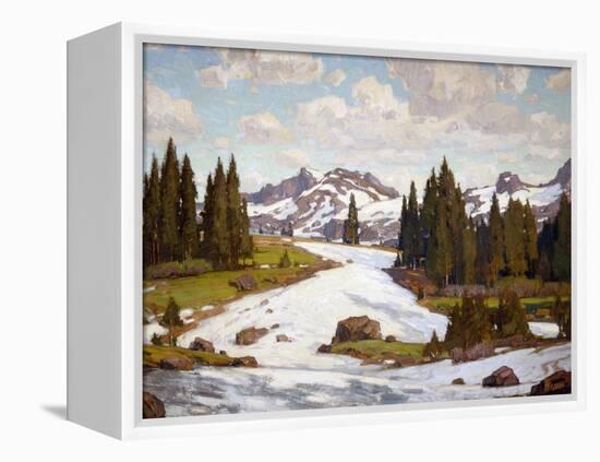 Winter Landscape-William Wendt-Framed Stretched Canvas