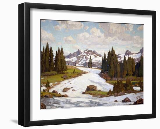 Winter Landscape-William Wendt-Framed Art Print