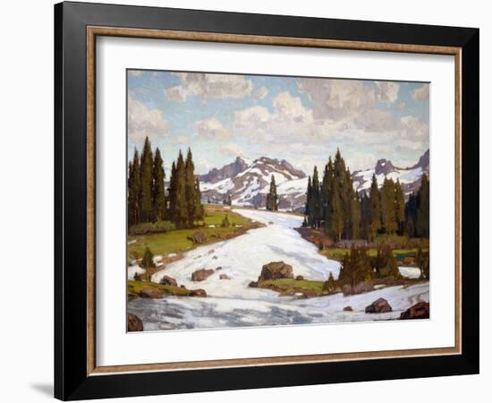 Winter Landscape-William Wendt-Framed Art Print