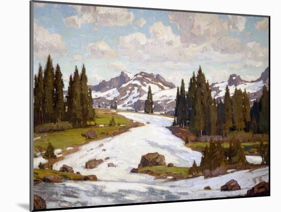 Winter Landscape-William Wendt-Mounted Art Print