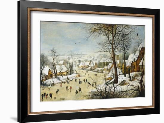 Winter Landscape-Pieter Brueghel the Younger-Framed Art Print